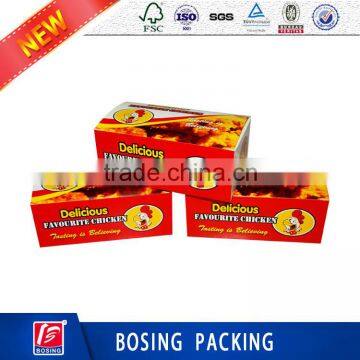 OEM Custom Design CMYK Color Printed Fried Chicken Paper Box/Fast food box