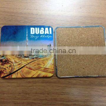 promotional printing tin cork coaster