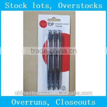 Stocklots Stationery Overstock Gel Pen Pack of 3 Overrun