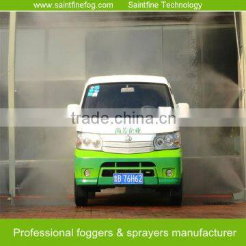 Trucks disinfection system for poultry house