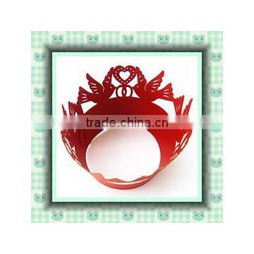 White Laser Cut Decorative Wedding Cake Wrapper for Wedding Occasion photo-3