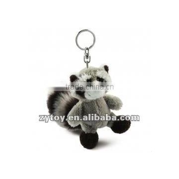 Black and white coon keychain