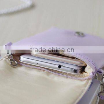 Smooth Custom Leather Mobile Phone Bag, High Quality Mobile Phone Bag, Leather Purse Shoulder Mobile Phone Bag photo-3