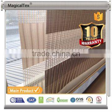 House Double Curtain Roller Blinds Windows Zebra Fabric