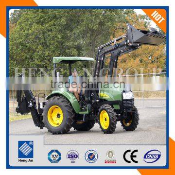 Tractor With Front End Loader And Backhoe