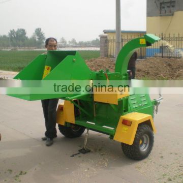 CE diesel powered wood chipper with hydraulic feeding