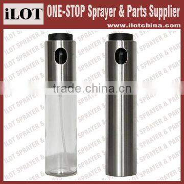 iLOT stainless steel press and measure oil and vinegar dispenser