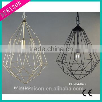 simple indoor geometry style pedant hang light vintage Industrial decoration lighting