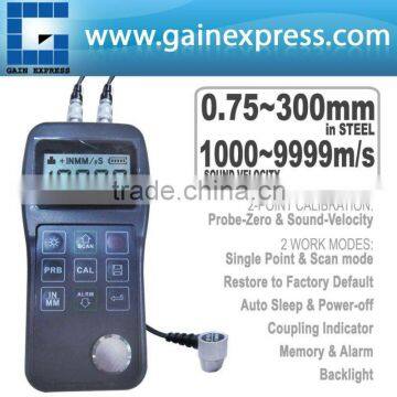 MITECH MT150 Ultrasonic Thickness Gauges with 4.5 digits LCD with EL back light 0.75~300mm