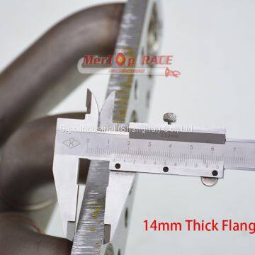 Mertop Race Update 3mm Thick Top Mount T3/T4 Turbo Manifold for BMW E36 325 328 E30 E34 24V M50 M52 S50 S52 photo-3