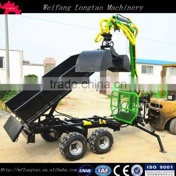 ATV Mobile Log Trailer/trailer Towable Self Power Gasoline Engine Log Trailer With Grapple photo-6