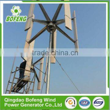 Factory Big Scale Long Life roof-mounted 2kw vertical axis wind turbine price