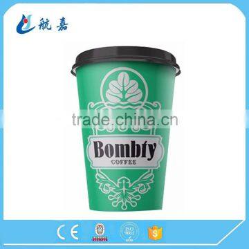 Promotional logo print disposable paper cup hot drink paper cup