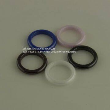 Pink Zirconia Ceramic Ring Round Surface For Christmas Gift photo-3