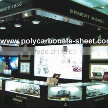 polycarbonate sheet for jewelry counter