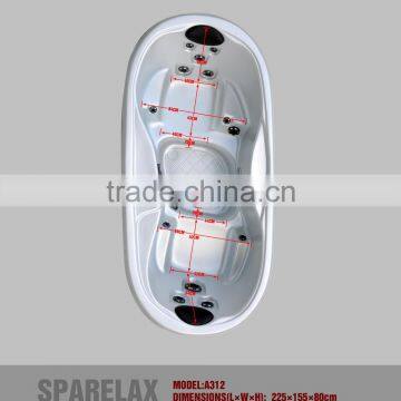 Mini Balboa Control System 2 Person Hot Tub Indoor Massage Tub Whirlpool Tub on Sale photo-6