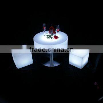 High 106CM LED Remote Round Table/ Hot Sell LED Rechargeable Round Coffee Table/LED Outdoor Lawn Round Cocktail Table photo-5