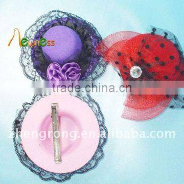 Hot Fashion Hair Accessories Hair Clip Girl's Royal Hair Hat Mix Colour