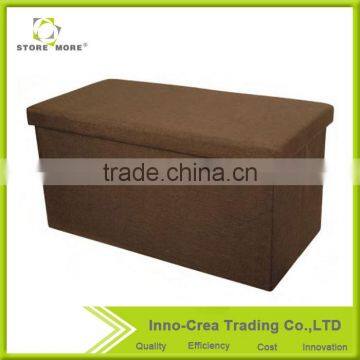 High Quality OEM Linen Fabric Cube Ottoman