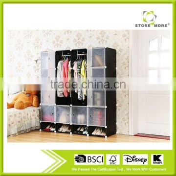 Store More High Quality DIY PP Cube Organizer Closet for Home Storage with Door