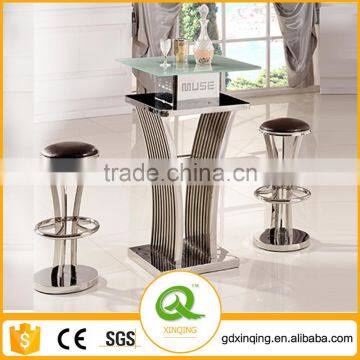 D110 Hot Sale Glass Bar Table High Bar Table Portable Bar Table