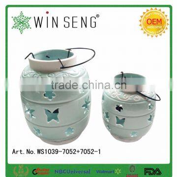 Personalized Ceramic Craft Candle Holder of Jar Shape photo-2