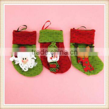 6Pcs/set Christmas Stocking Hanger Ornament Socks For Decoration Xmas Tree Gift photo-2