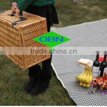 Rattan Material 4 Person Hand Woven Wicker Picnic Basket for Sale photo-6