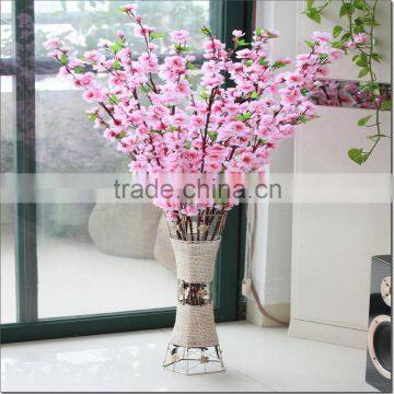 SJ20170008 artificial peach flower branch pink peach branch decoration