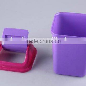 Square Plastic Trash Can/Rubbish Bin Household Garbage Can photo-4