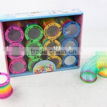 new popular 3D magic raibow spring with led light, LED rainbow spring toys for kids