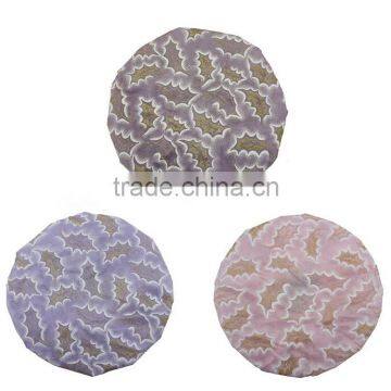 Double-deck Waterproof Nylon Mesh Shower Cap Makeup Cap photo-2