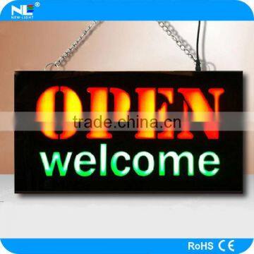 best seller / fancy illuminiation /LED Illuminated Open sign for festival advertising