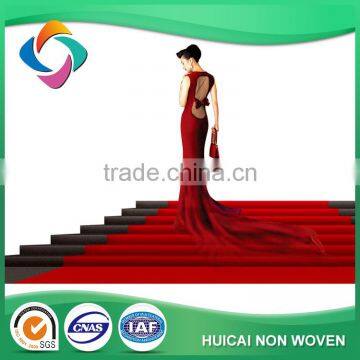 High Quality 100% Polyster Outdoor Exhibition Carpet With Protective Film,Striped Carpet From Hengde photo-2