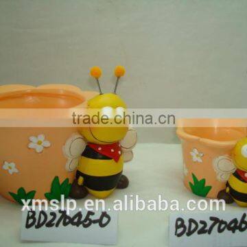 Ceramic Flower Pot With Bobble Animal Head photo-6