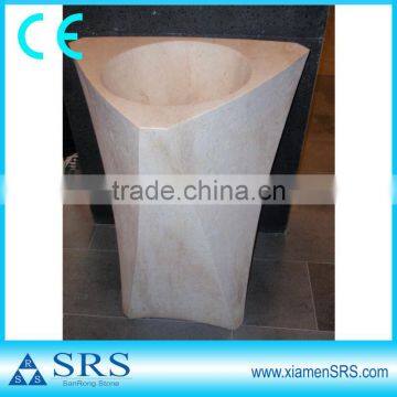 Low key marble freestanding stone sinks