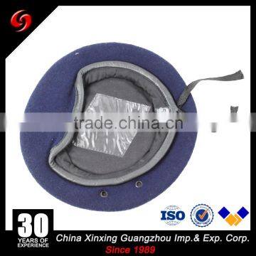 2017 Year Hot Sale Navy Blue 100% Wool 70g Army Custom Military Beret Cap photo-2