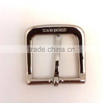 1-1/4" End Bar Buckle, Solid Brass End Bar Buckle With One Prong, Nickel Plate Belt Buckle photo-4