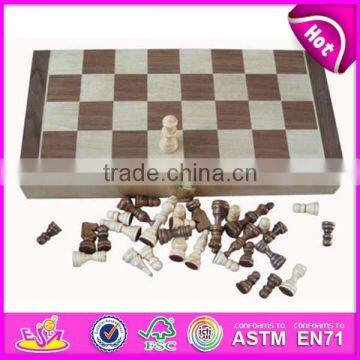 2015 Wooden chessboard game for kids,wooden toy chess game for children,latest wooden classic chess set for sale WJ277107