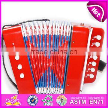 Hot Selling Children Toy Wooden Musical Accordion Instrument W07K006A photo-5