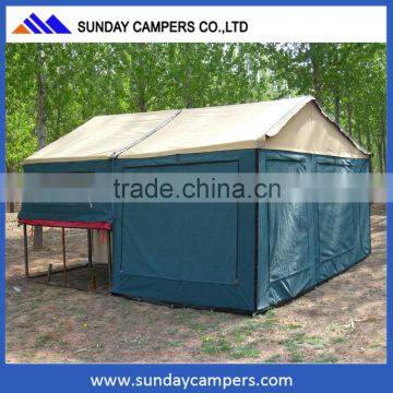 Custom 2017 hot sale outdoor 4x4 camping folding caravan trailer