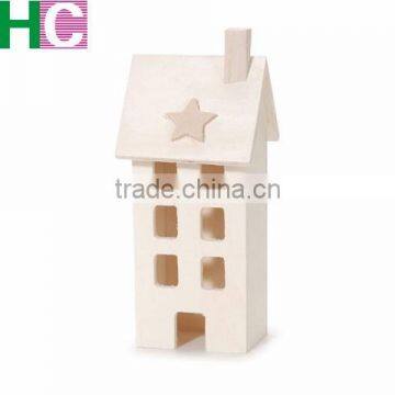 Wooden DIY House Sharped Toy