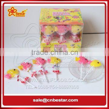 Fruity Flavor Fish Shaped Sweet Hard Lollipop