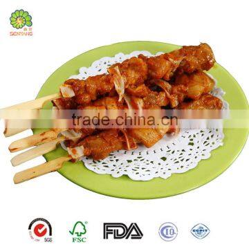 Bamboo Skewers Sticks, Bamboo Barbecue Sticks, Flat Bamboo Pick Skewer