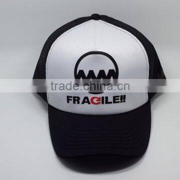 Five pageblack mesh cap custom variety printing logo