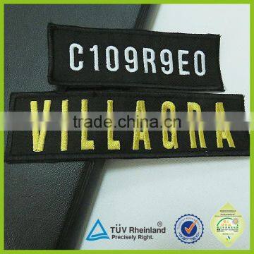 Cheap custom embroidered name patch for uniform