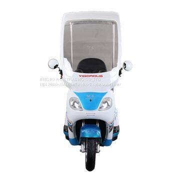 48V500W Adult Electric Motorcycle, 3 Wheels Electric Disabled Scooter Trike With Rain Cover photo-3