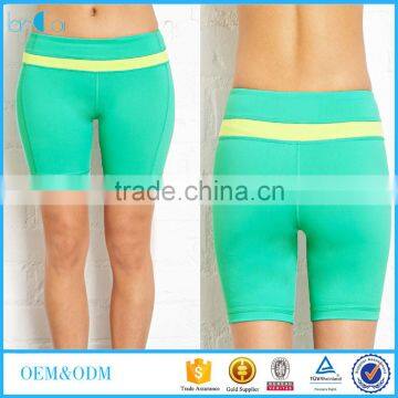 Wholesale Fashion Spandex High Waist Custom Women yoga shorts