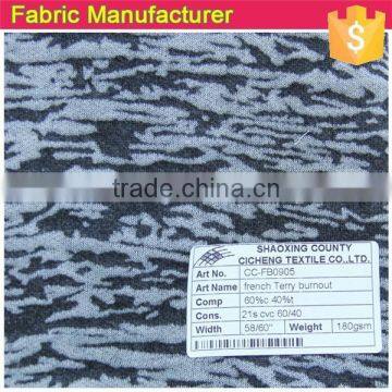 CVC BURNOUT FABRIC FRENCH TERRY photo-2