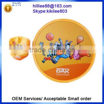 Promotional Folding Frisbee With Pouch Foldable Nylon Frisbee Fan,custom Frisbee Fan photo-2